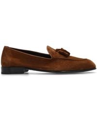 Brioni - Suede Loafers, - Lyst