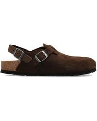 Birkenstock - 'Tokio Ii Suede' Slides - Lyst