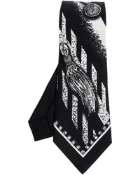 Versace - Silk Tie With "Formula 6" Print - Lyst