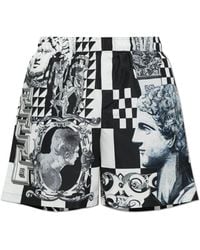 Versace - Swim Shorts With "Medusa Collage" Print - Lyst