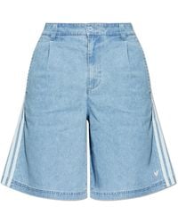 adidas Originals - Denim Shorts - Lyst
