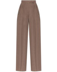 Max Mara - "Teruel" Trousers With A Crinkled Effect - Lyst