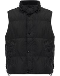 Stone Island - Quilted Vest With Stand-Up Collar - Lyst