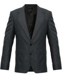 Dolce & Gabbana - Wool Blazer With Single Vent - Lyst