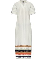 Paul Smith - Cotton Dress With Striped Pattern - Lyst