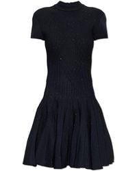 Balmain - Dress With Shimmering Sequins - Lyst