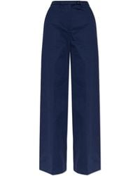 Emporio Armani - Wide-Leg Trousers - Lyst