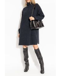 Lemaire - Wool Dress With Turtleneck - Lyst