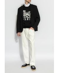 KENZO - Sweater With Embroidered Logo - Lyst