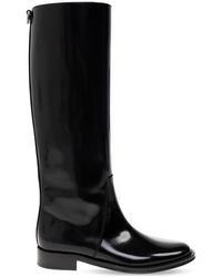 Saint Laurent - ‘Hunt’ Leather Boots - Lyst