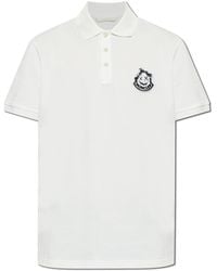 Moncler - Polo With Logo Patch - Lyst