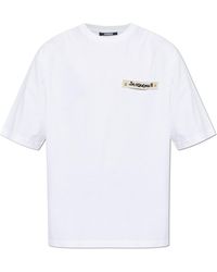 Jacquemus - T-Shirt With Logo Patch - Lyst