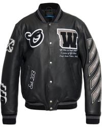 Off-White c/o Virgil Abloh - Leather Jacket - Lyst
