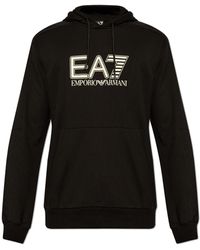 EA7 - Hooded Sweatshirt, - Lyst