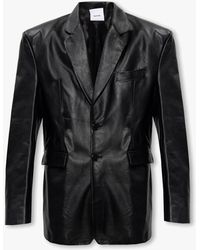 Vetements - Black Leather Blazer - Lyst