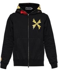 A Bathing Ape - Hoodie With A Zip-Up Hood - Lyst