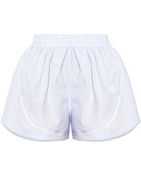 T By Alexander Wang - Shorts With Logo, ' - Lyst