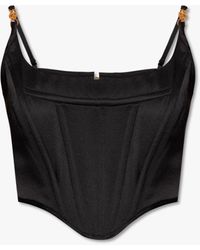 Versace - Corset Top With Straps - Lyst