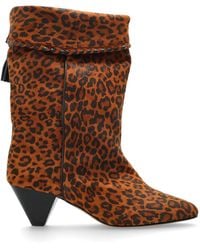 Isabel Marant - Suede Heeled Ankle Boots 'Dalby' - Lyst