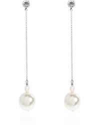 forte_forte - Long Pearl Drop Earrings - Lyst