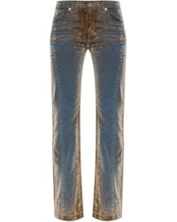 KNWLS - Jeans With Velvety 'Flock' Finish - Lyst