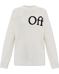 Off-White c/o Virgil Abloh - Wool Sweater With Logo - Lyst