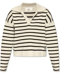 Ami Paris - Striped Sweater, - Lyst
