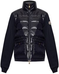 Moncler - Sweatshirt With Quilted Front - Lyst