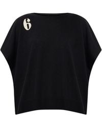 MM6 by Maison Margiela - Oversized Top With Printed Logo - Lyst