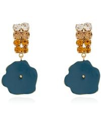 Marni - Earrings With Shimmering Crystals - Lyst