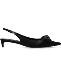 Dolce & Gabbana - Satin Bow Slingback Pumps - Lyst
