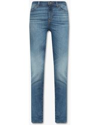 Emporio Armani J23 Push-up Slim-fit Mid-rise Jeans in Blue | Lyst