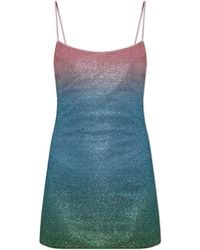 Oséree - Short Dress With Lurex Thread - Lyst