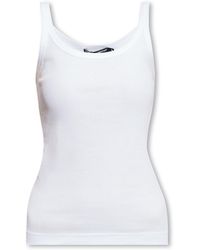 Dolce & Gabbana - Ribbed-Knit Cotton Tank Top - Lyst