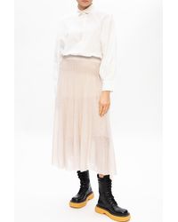 Agnona Linen Skirt - Natural
