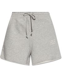 Ganni - Shorts With Logo - Lyst