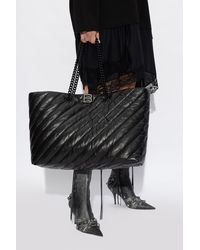 Balenciaga - 'crush Large' Shopper Bag, - Lyst