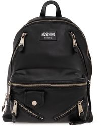 Moschino - Leather Backpack, - Lyst