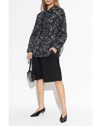 R13 - Shorts With A Striped Pattern - Lyst