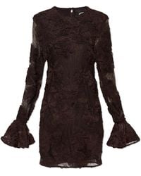 ROTATE BIRGER CHRISTENSEN - Lace Dress With Long Sleeves - Lyst