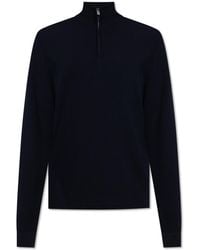 Sease - Wool Sweater With A Stand-Up Collar - Lyst
