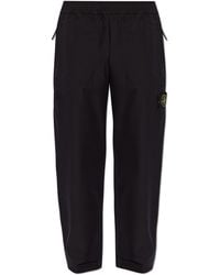 Stone Island - Trousers With Logo Patch - Lyst