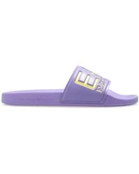 EA7 - Rubber Flip-Flops With Logo - Lyst