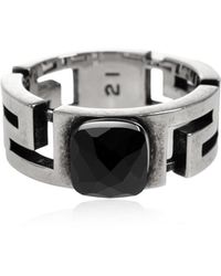 Versace - Ring With Stone - Lyst