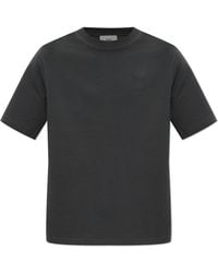 Ami Paris - T-Shirt With Embroidered Logo - Lyst
