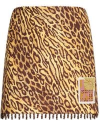 Zimmermann - Animal Print Skirt - Lyst