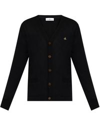 Vivienne Westwood - Cardigan With Logo Patch - Lyst