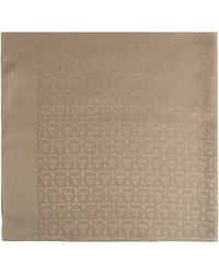 Ferragamo - Silk Scarf With Monogram - Lyst