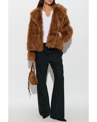 Munthe - 'Vestine' Fur Coat With Collar - Lyst
