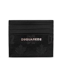 DSquared² - Leather Card Holder With Logo - Lyst